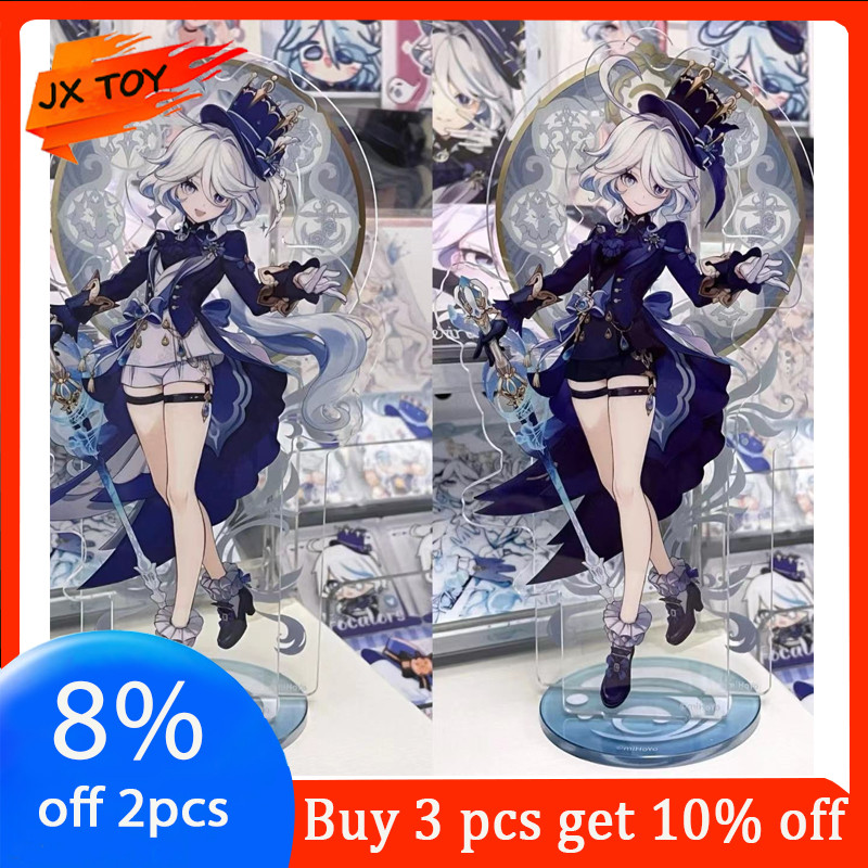 Game Genshin Impact Furina Acrylic Stand Venti Figure Desk Ornaments Skirmisher Statue Furina Figur 