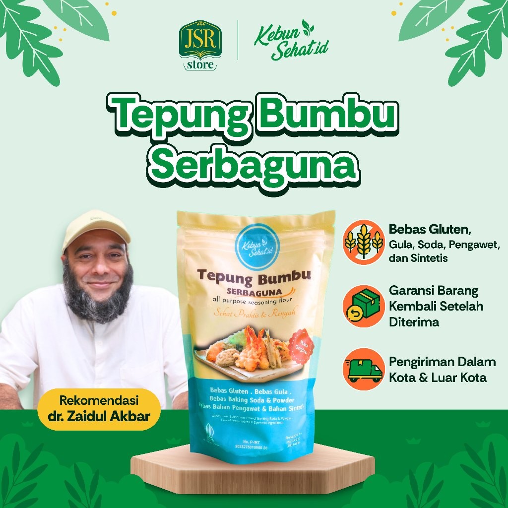 Tepung Bumbu Serbaguna 250gr - Kebun Sehat JSR Dr Zaidul Akbar