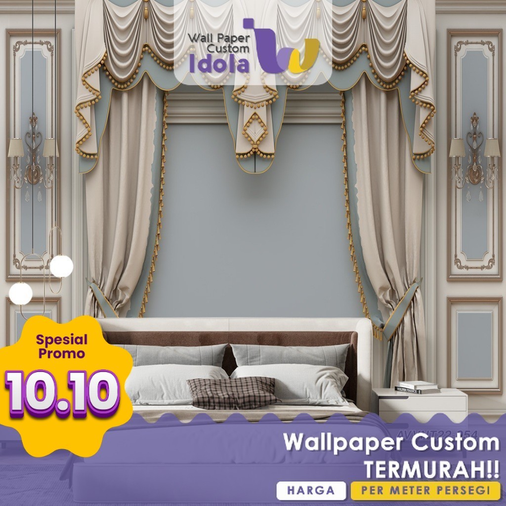 Wallpaper Custom | Wallpaper Custom Ruang Tamu | Wallpaper Custom Motif Abstrak 6 | Wallpaper Custom