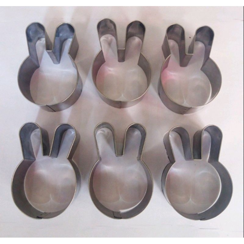 Cetakan Ring Roti Karakter Kelinci Rabbit / Cookie Cutter / Ring Cutter / Cetakan Kue Crombolini Bom