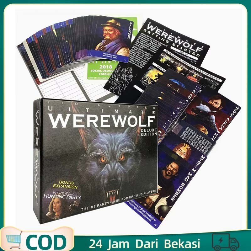 SAMULSHOP Werewolf Card Indonesia Kartu Warewolf Deluxe Edition Board Game