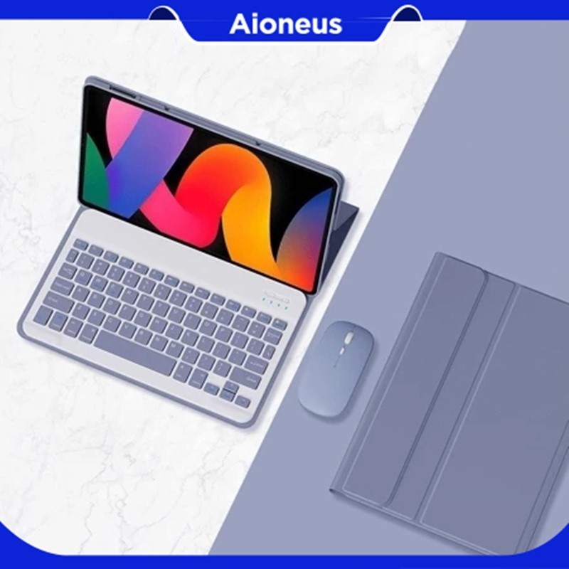 Aioneus | Case Samsung S6 lite A9 Plus S9 FE With Keyboard Case Samsung Galaxy Tab S6 Lite A9 S9 Key