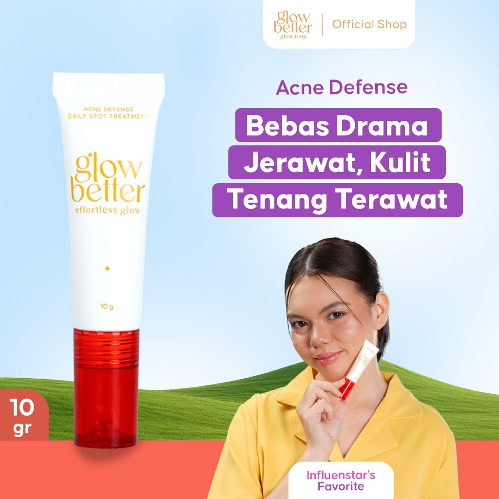 [CREATOR] Glow Better Effortless Glow Acne Defense Daily Spot Treatment 10gr - Skincare untuk Menghi