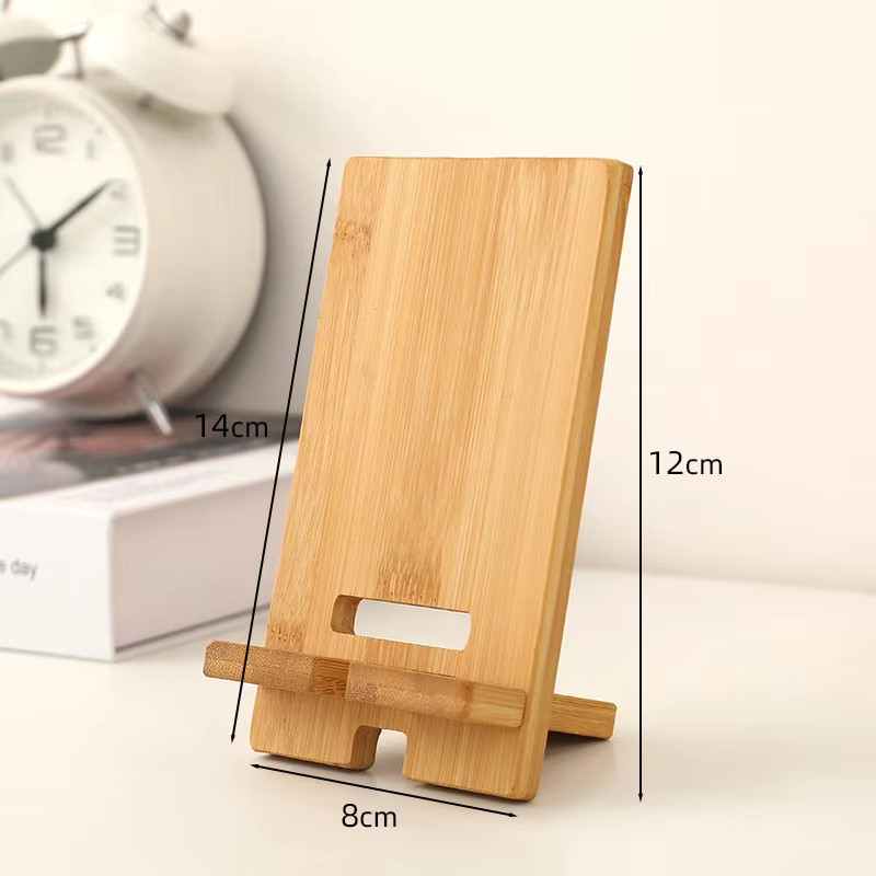 Wooden Desktop Phone Holder Lazy Phone Stand Smartphone Charging Stand Lazy Phone Bracket Mobilephon