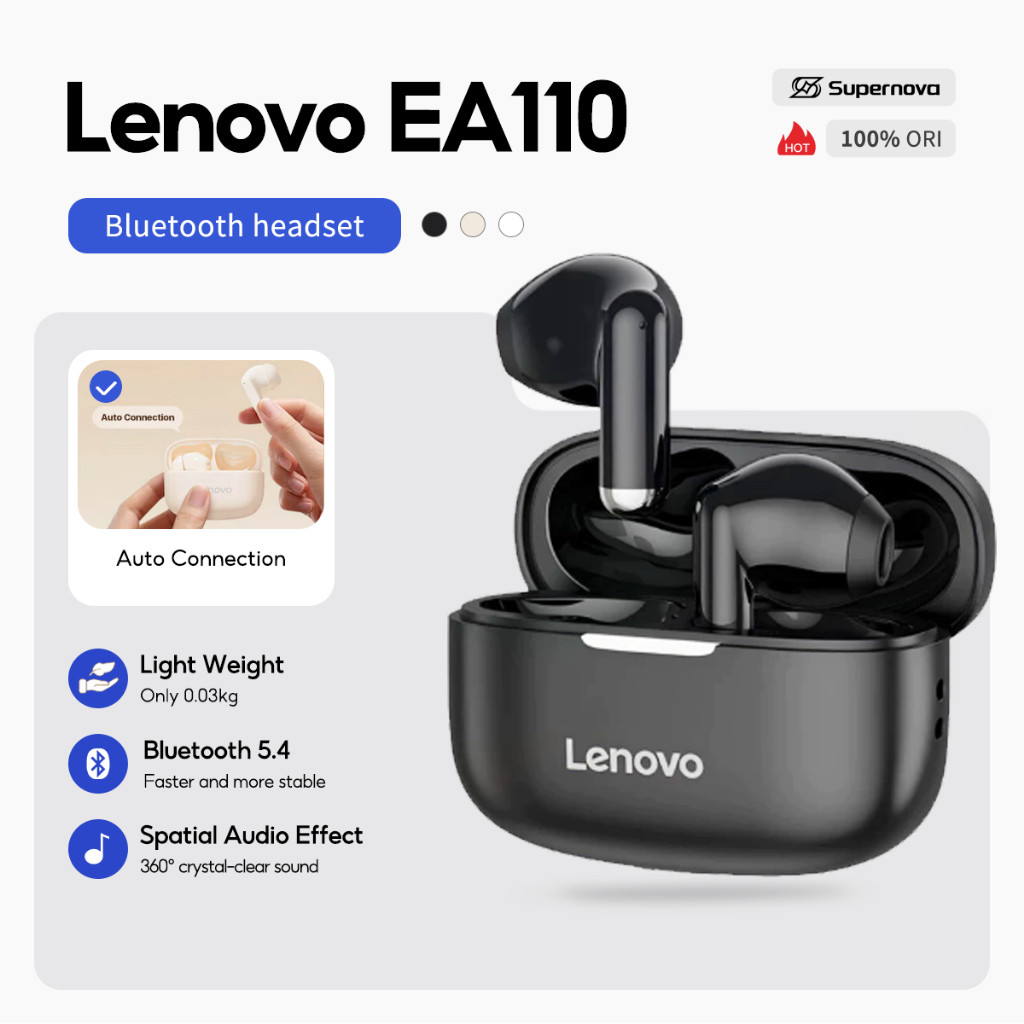 OTOMAX Supernova x LENOVO THINKPLUS EA110 TRUE WIRELESS BLUETOOTH MINI EARBUDS TWS HD SOUND IPX7