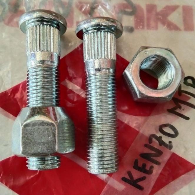 BAUT RODA CARRY EXTRA ST100 FUTURA T120SS PANJANG 5CM DRAT 1.25 1PC SPAREPARTS NEW