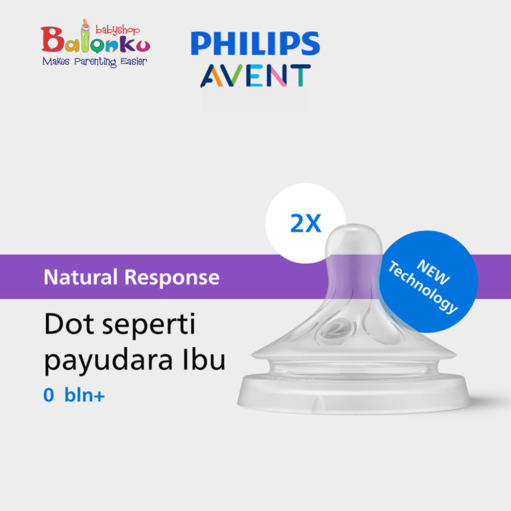 Philips Avent | Dot Bayi Botol Susu | Natural Response