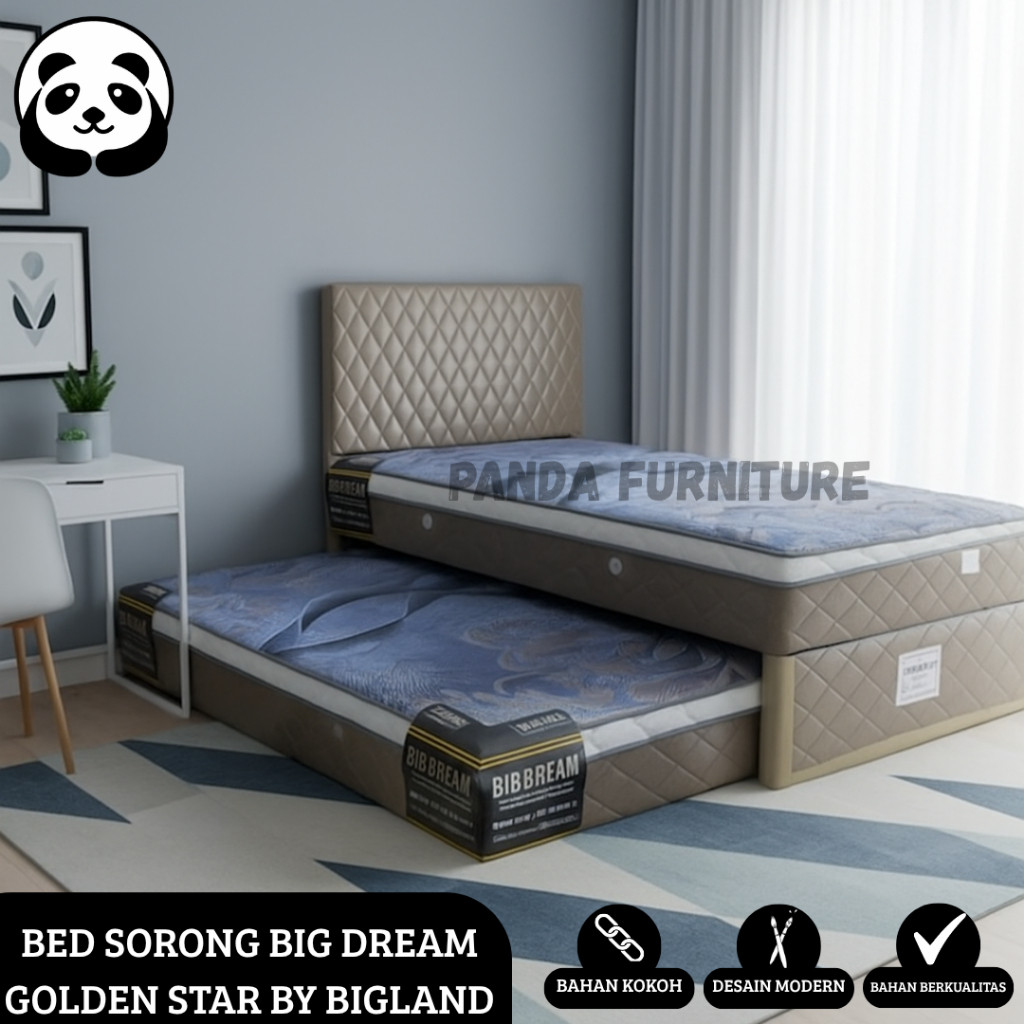 PROMO KASUR SPRINGBED SORONG 2in1 GOLDEN STAR BY BIGLAND / SPRINGBED SORONG / SPRINGBED 2in1 ANAK