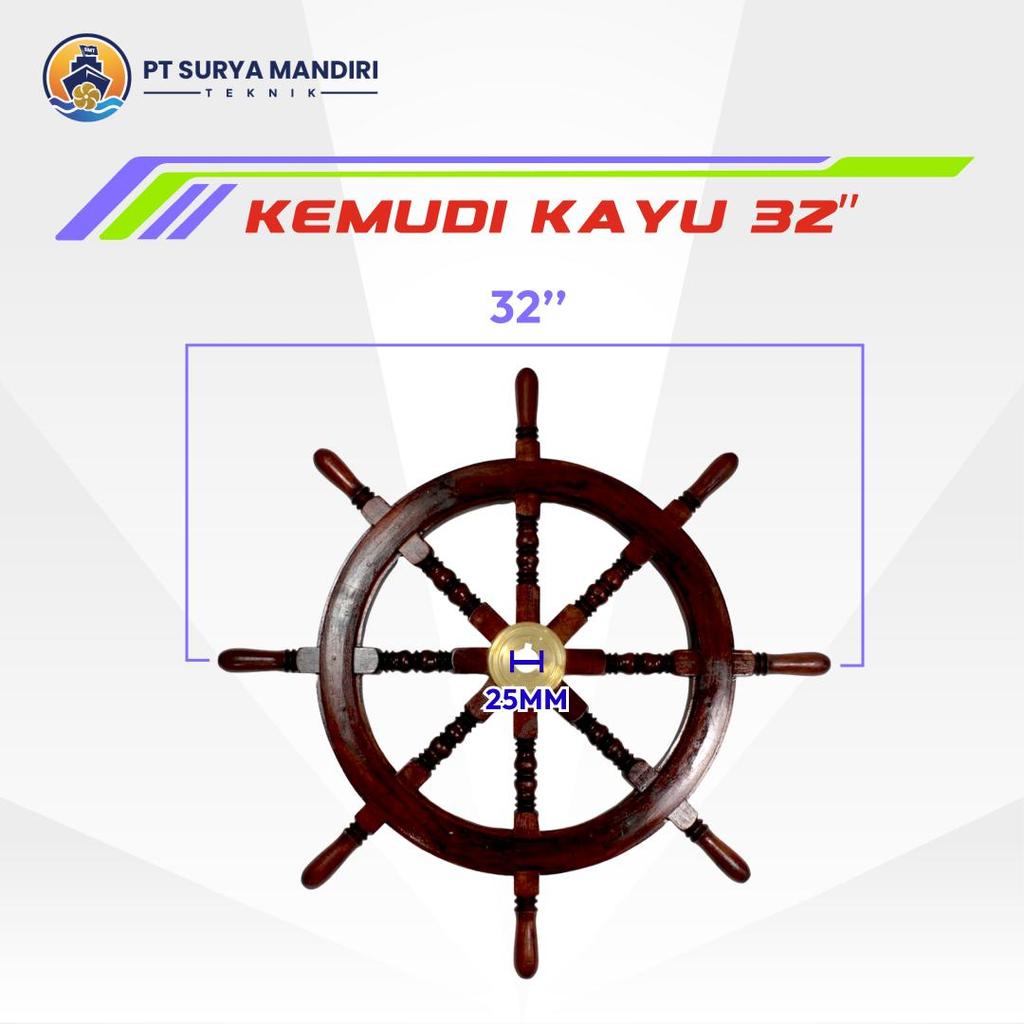 STIR KEMUDI KAYU 32" / STIR KAPAL