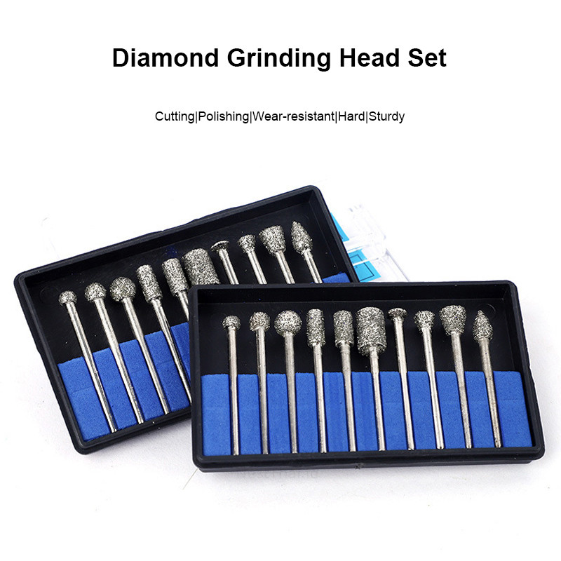 Set Kepala Gerinda Berlian Kepala Gerinda Ukiran Giok Kepala Gerinda Pasir Berlian Keras NestThai