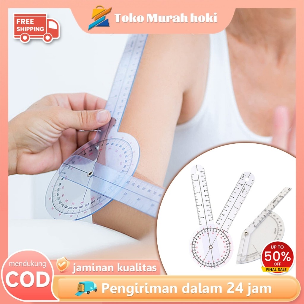Goniometer 2pcs Penggaris Pengukur Sendi Tulang Penggaris Tulang Sendi Jari Medical Angle Ruler