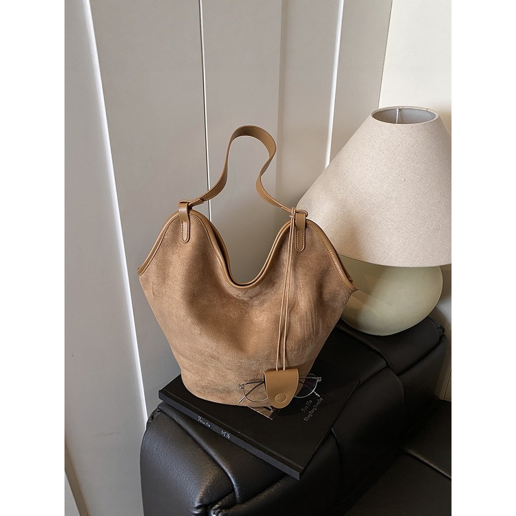 Tas bahu berkapasitas besar untuk wanita, tas selempang modis dan serbaguna untuk bepergian, tas ket