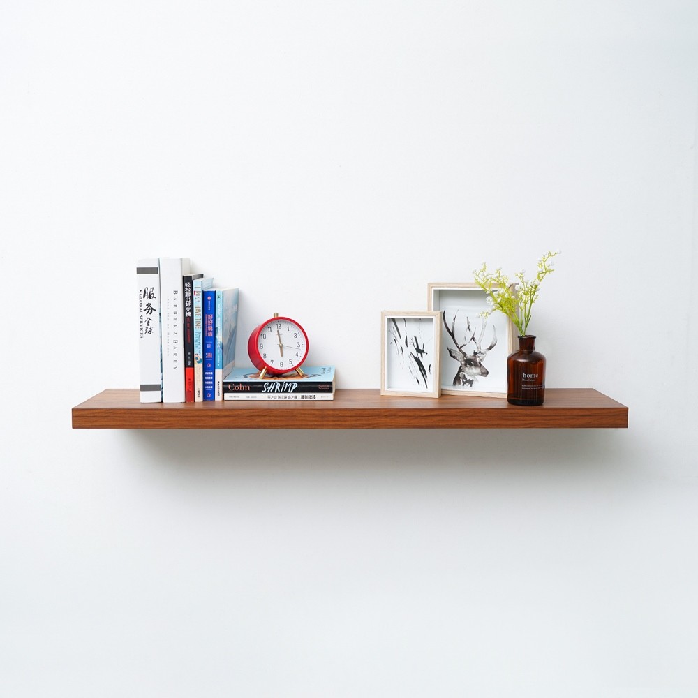 Informa Rak Dinding 100 cm - Cokelat Walnut Decorative Wall Shelf Rak Tembok Serbaguna Ambalan Dindi
