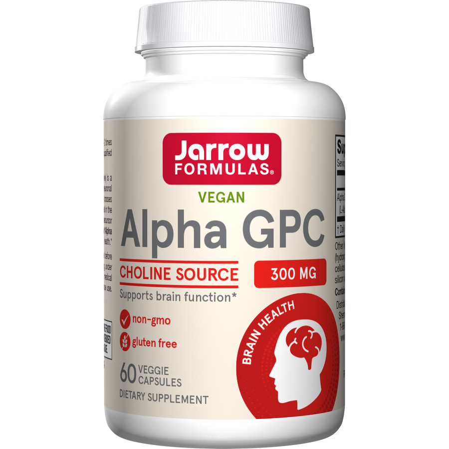 Jarrow Formulas, Alpha GPC, 300 mg, 60 Veggie Capsules