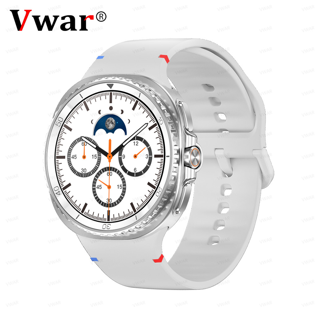 VWAR HC8 Classic Smart Watch 8 46mm 1.43inch AMOLED Screen Wireless Charging Sports Smartwatch for M