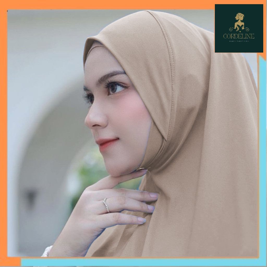 Hijab Bergo Dagu Malaysia Jersey Premium/Jilbab Bergo Malaysia