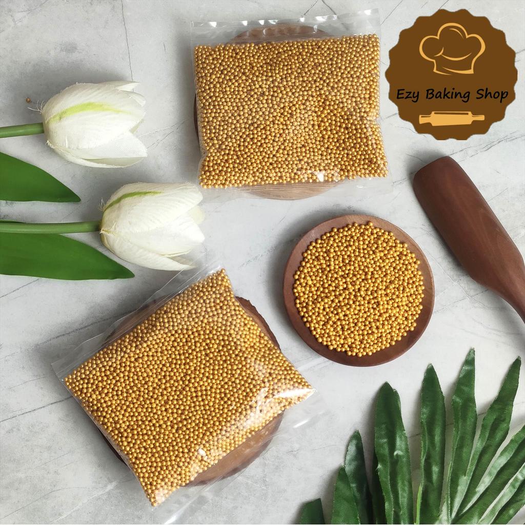 Sprinkle GOLD SILVER 50gr Hiasan Taburan Kue
