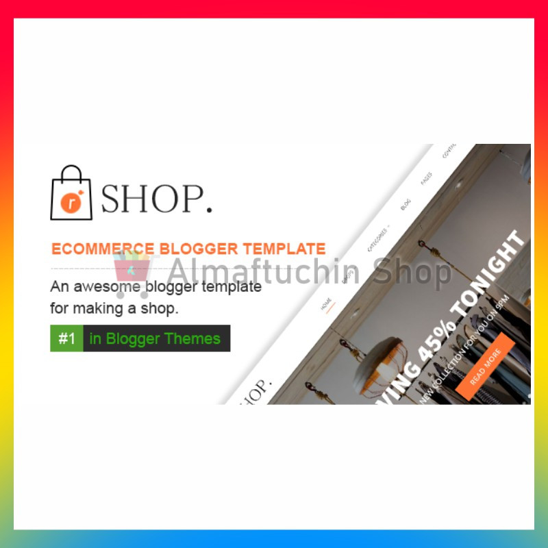 Blogger Template - R-Shop Ecommerce Responsive Shopping