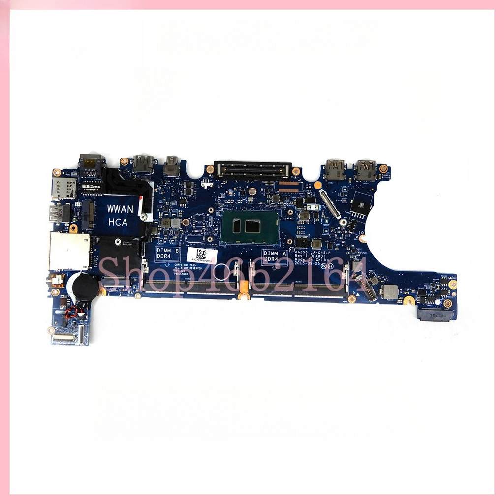 LA-C451P With i3 i5 i7-6th Gen CPU Notebook Mainboard For Dell Latitude 12 7270 E7270 Laptop Motherb