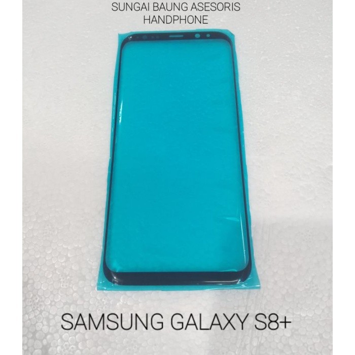 kaca lcd + lem oca samsung galaxy s8 plus