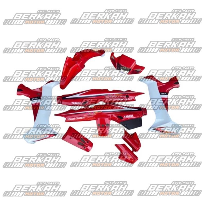 TERMURAH  fullset bodi full set body halus motor Yamaha fiz r fizr custom sstwo merah putih