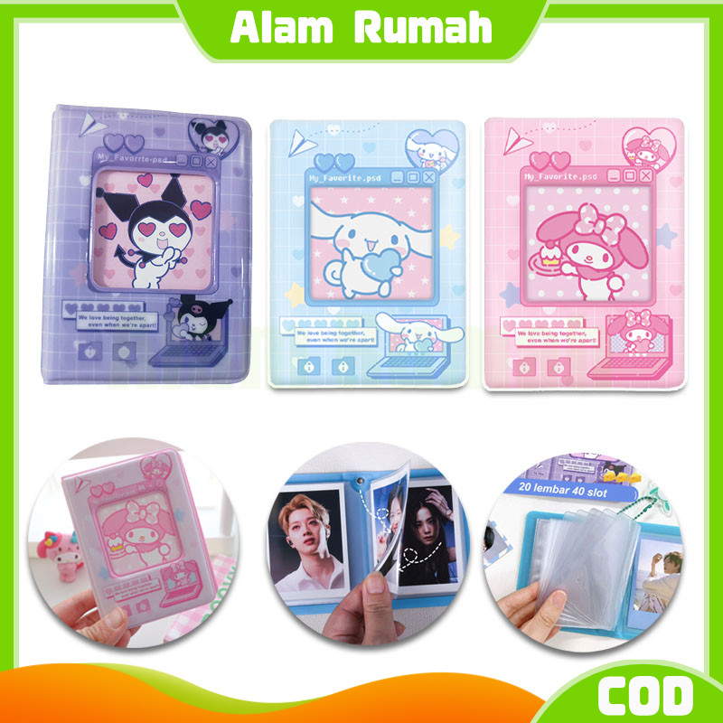 album photocard /40 slot kolbuk album foto mini lucu/ buku kartu kpop sanrio photocard album /