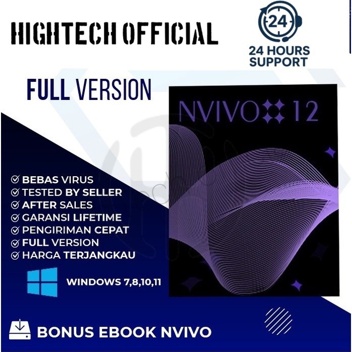Nvivo 12 / 14 / 15 Pro Windows dan MAC ORIGINAL Full Version Aplikasi Olah Data Penelitian Skripsi A