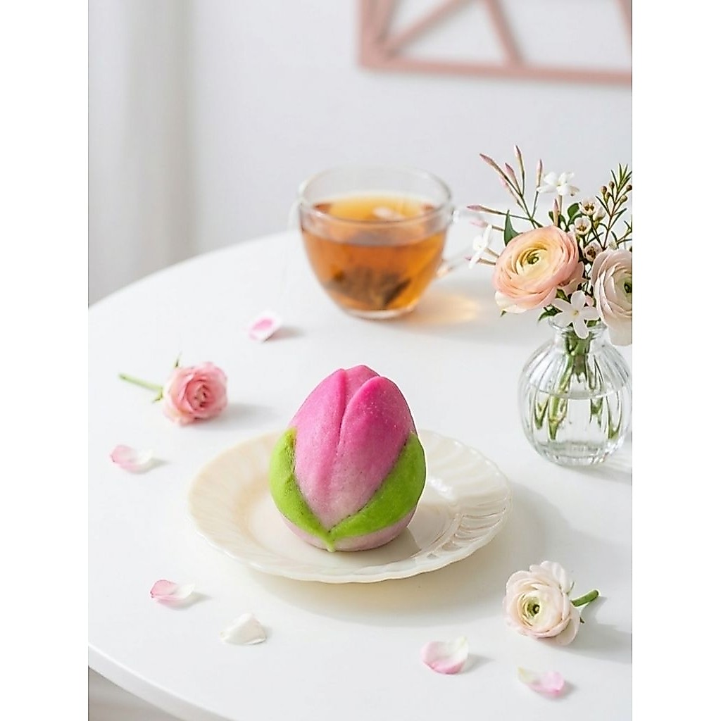 Sien Thou Mini/Kue Persik/Bakpao Persik isian Kacang Hijau - Home Made