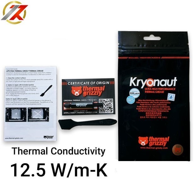 Pasta Thermal Grizzly Kryonaut Thermal Paste 1 Gram 1gr | Pasta Thermal Grizzly