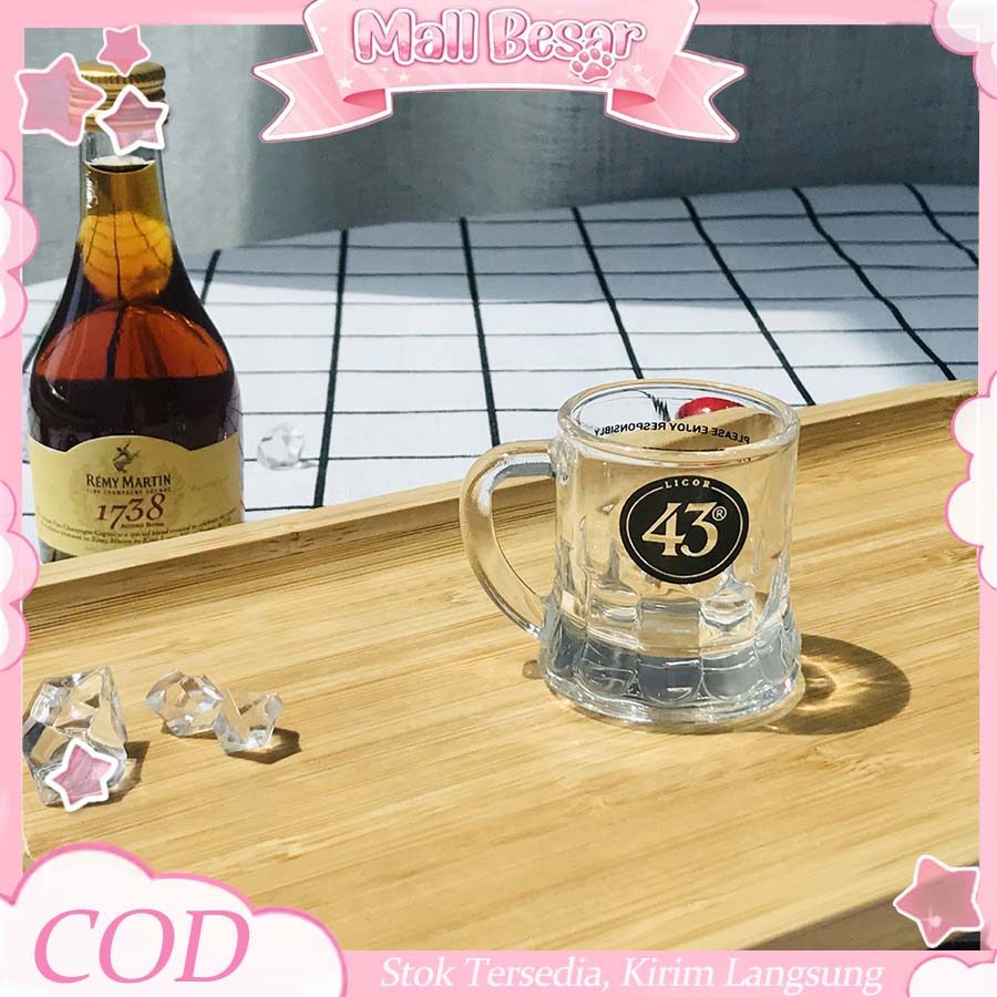 Sloki Gelas Sloki Mini Glass Gelas Kecil 2Pcs Kaca Tebal 60ml Untuk Soju Sake Dan Beer