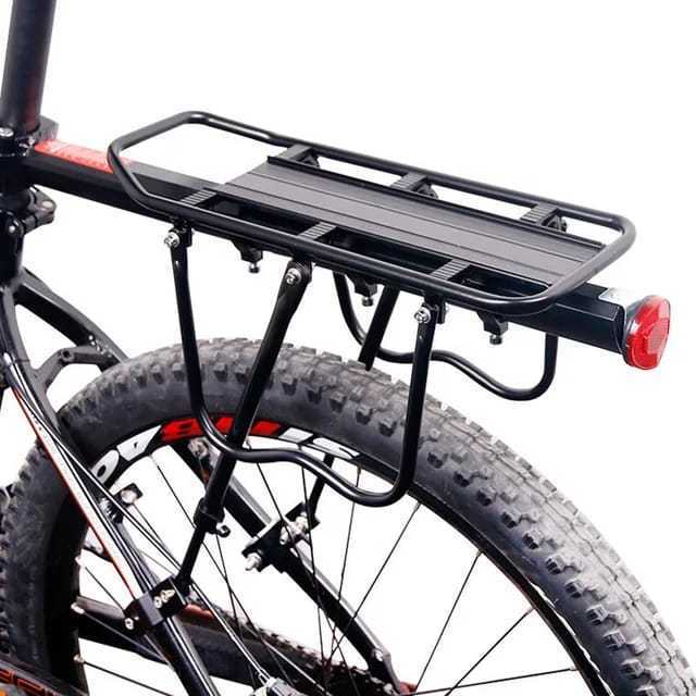 Foto Rack Rak Pannier Sepeda Alloy Bagasi Boncengan Belakang Touring Quick Release Tempat Bawa Tas Panier