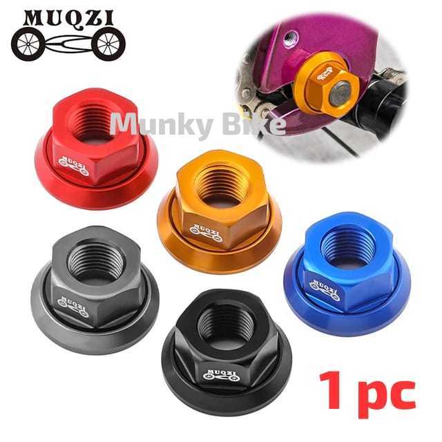 Foto Muqzi Baut Mur Nutt M10 Female Axle As Roda 3/8 Sepeda Lipat Fixie Bmx Baut Mur M 10 As Sepeda