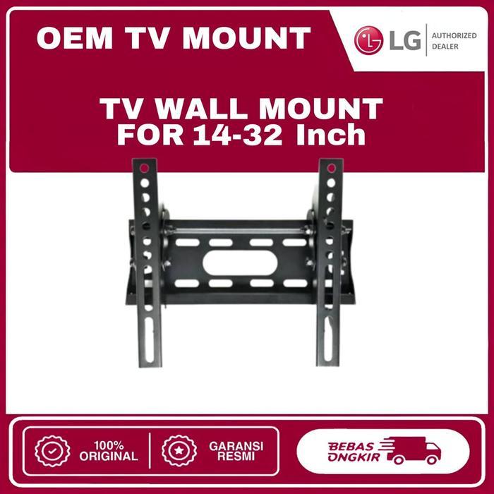 LG Bracket TV Wall Mount 14-32 Inch ORIGINAL - Black Powder Coating