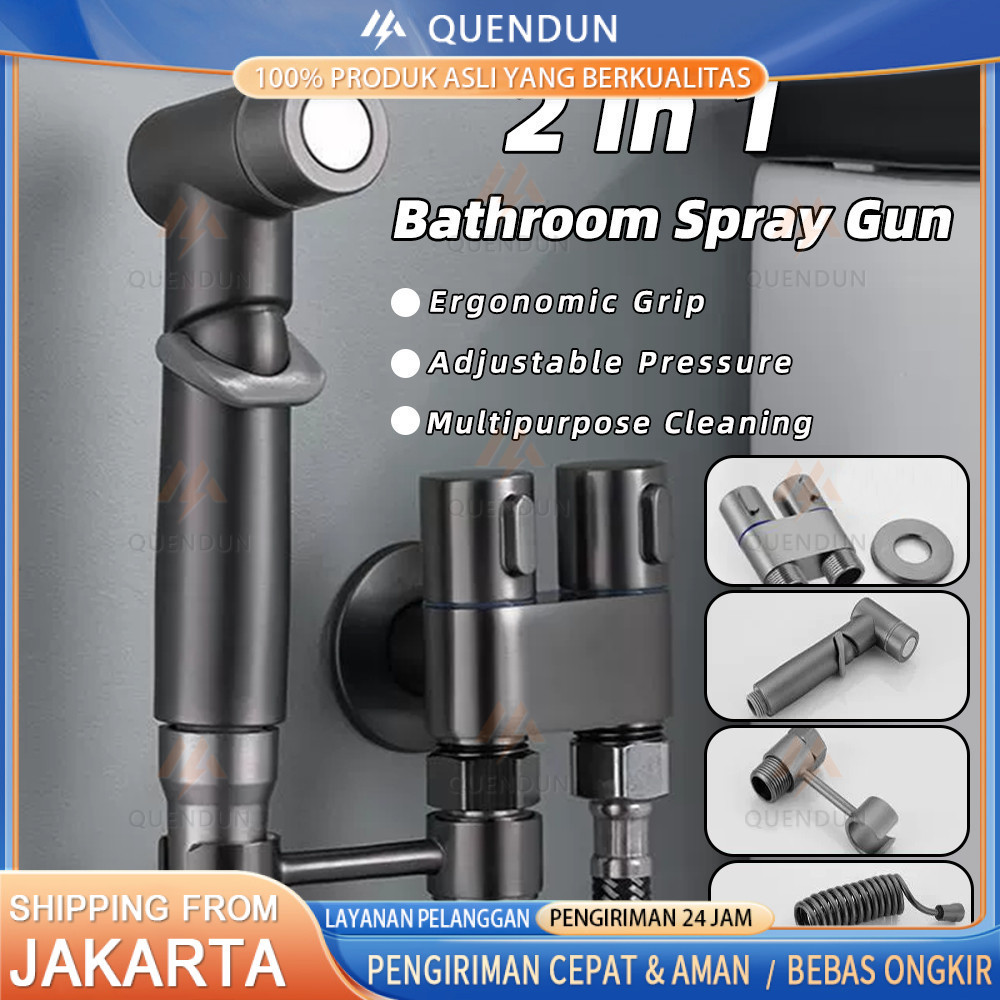 COHI - SUS304 Tahan Karat 1 Set Jet Shower Closet Jet Shower Kamar Mandi  Kran Jet Shower Closet Sho