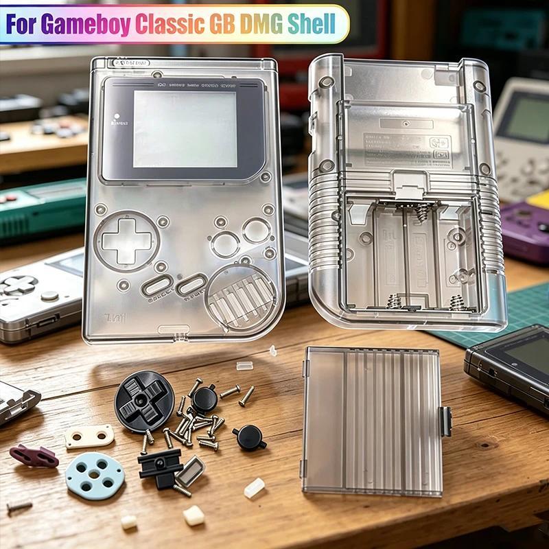 Kit Penggantian Cangkang Gameboy Classic GB DMG Berkualitas Tinggi dengan Tombol, Bantalan Konduktif