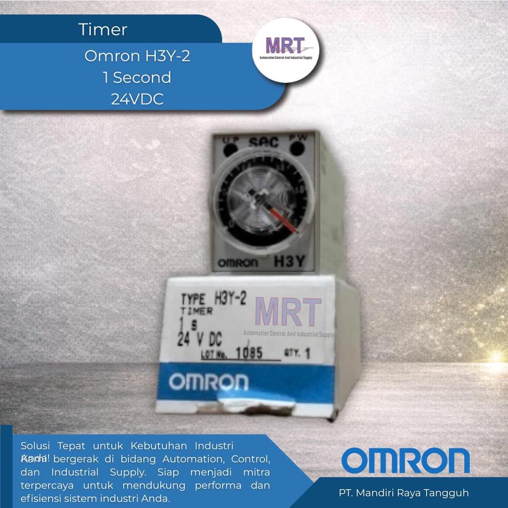 Omron H3Y-2 Timer 1s 24V DC – Time Delay Relay Original | Timer H3Y Omron 8 Pin | Industrial Timer R