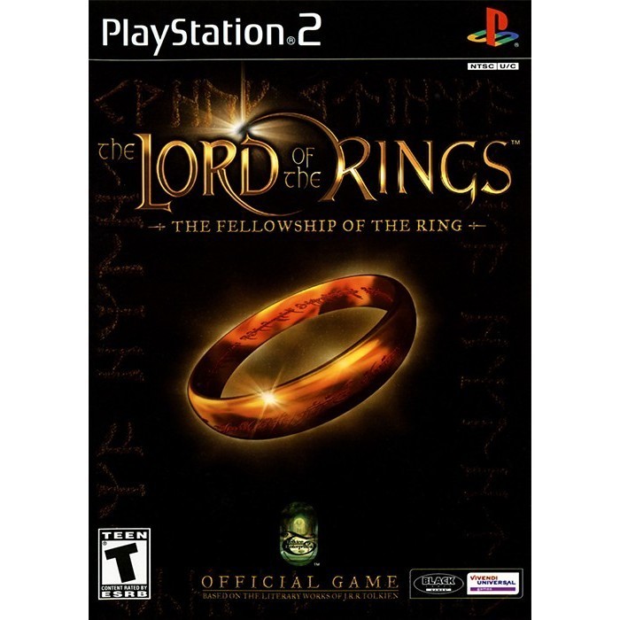 DVD Game PS2 - The Lord of the Rings The Fellowship of the Ring