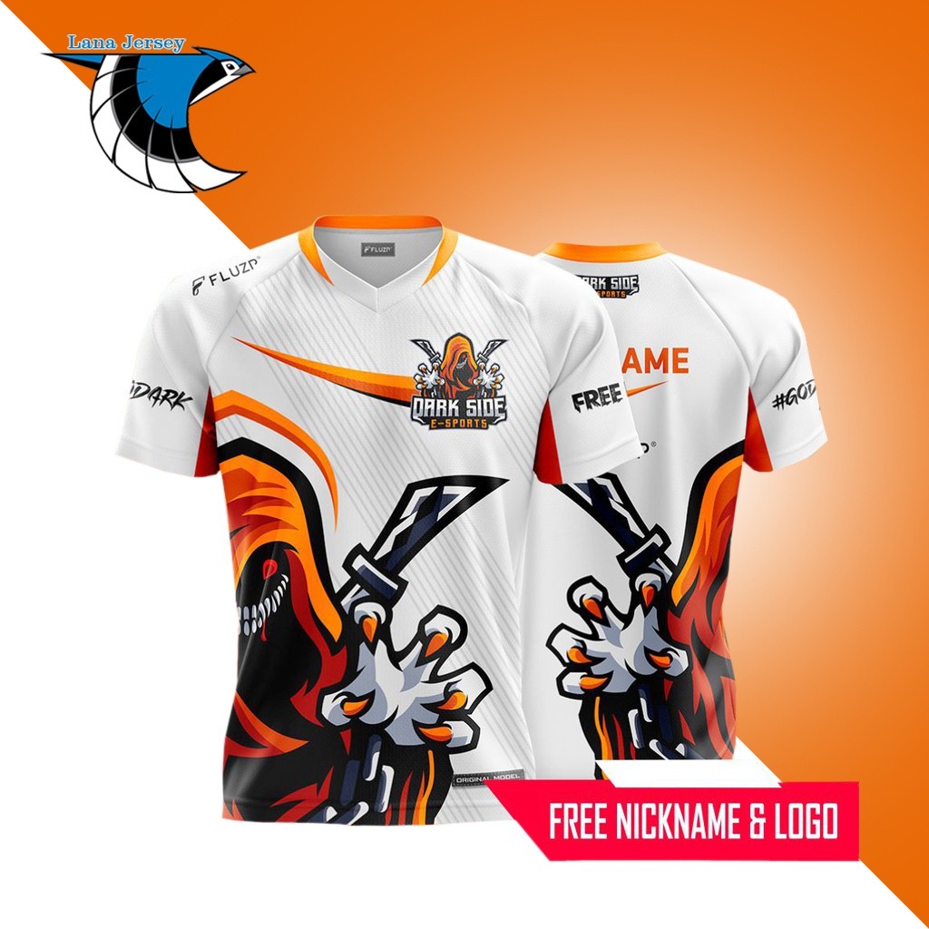 JERSEY BAJU KAOS GUILD GAMING FREEFIRE FF MOBILE LEGENDS ML PUBG BISA CUSTOM+LOGO (FREE NICKNAME)