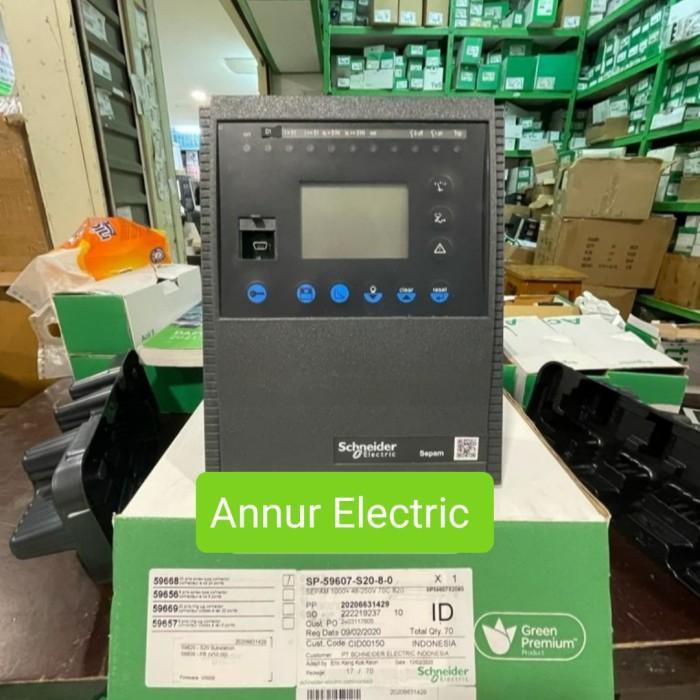Schneider Sepam S20 SP-59607-S20-8-0 /Sepam 1000+ S20