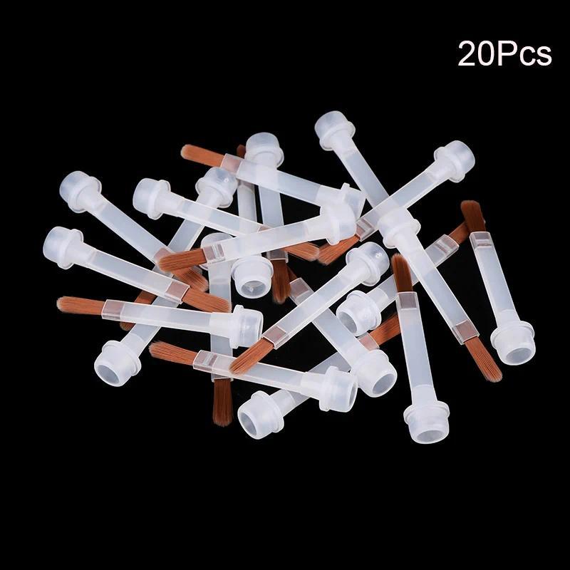5/10/20Pcs sposable Nail Polish Brush For 15ml Nail Polish Bottle Replacement Brush Brown Hair Nail 