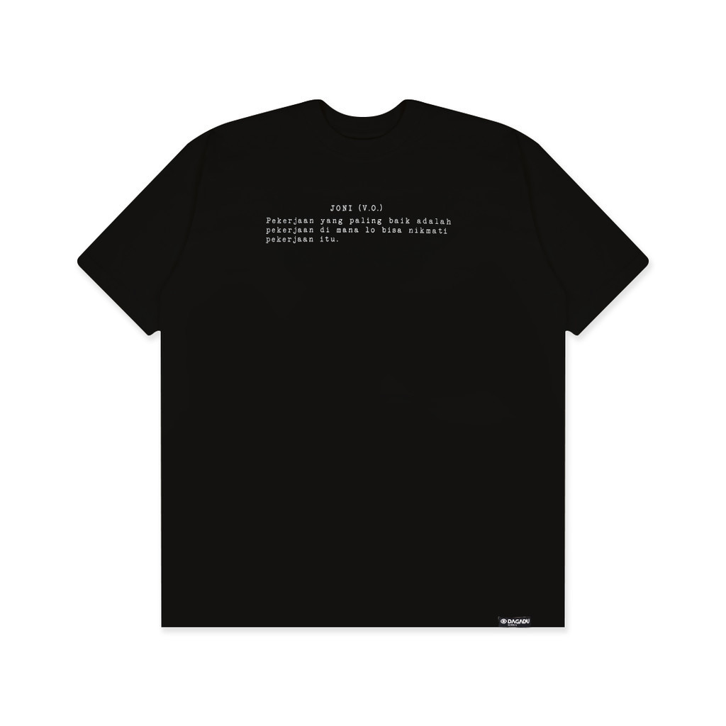Kaos Merch Janji Joni X Dagadu VO Janji Joni - Hitam