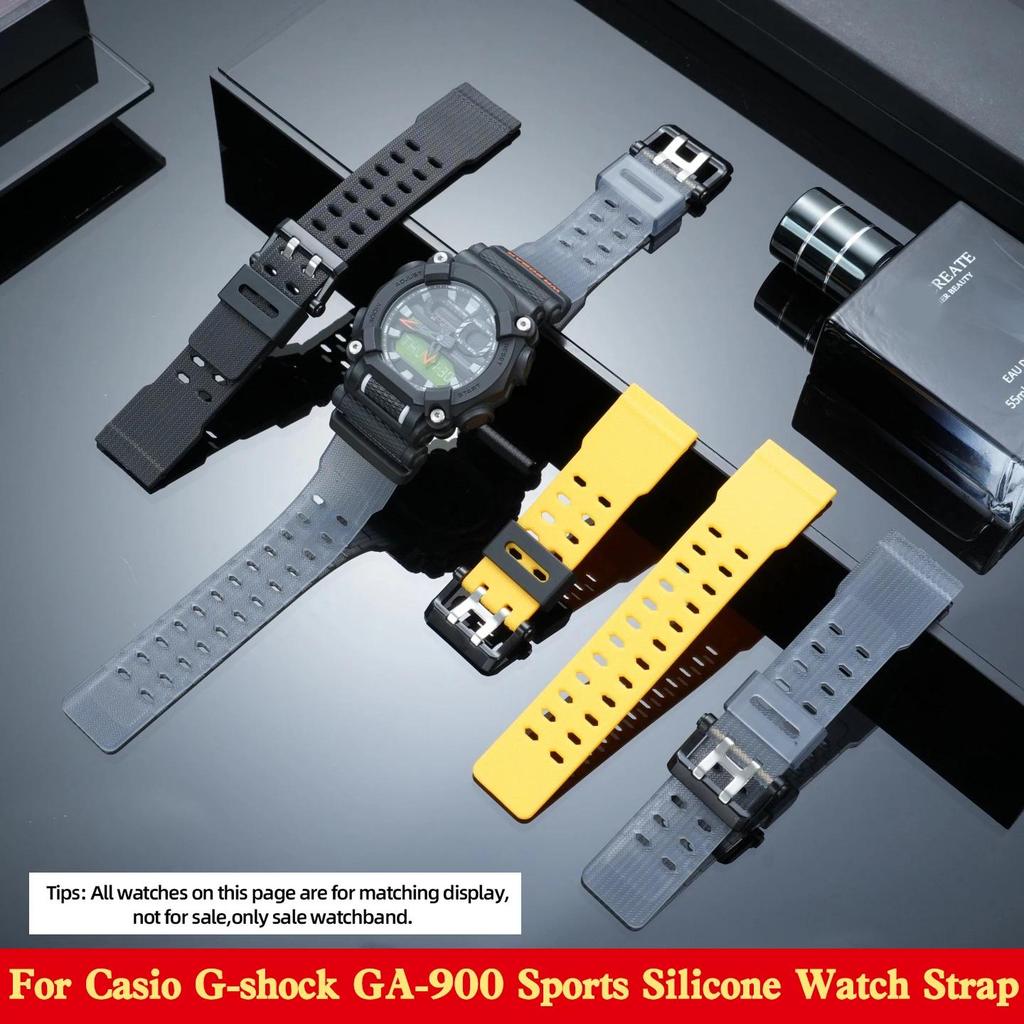 GA900 Silicone Watch Strap For Casio G-SHOCK GA-900 Sports Resin Watch Band Men's Outdoor Watch Brac