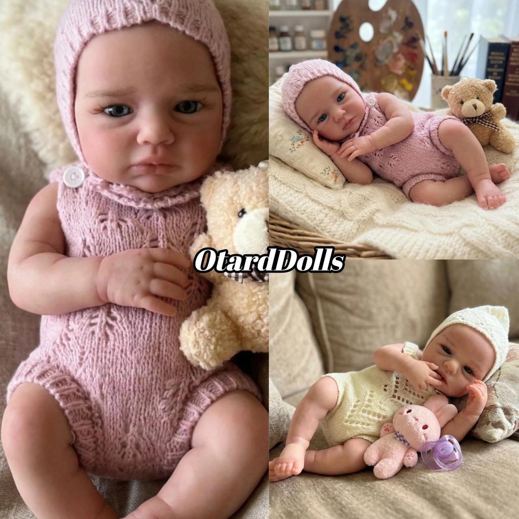 OtardDolls Awake Full Silicone Loulou Reborn Dolls Baby Doll Handmade Soft Tou Newborn Baby Doll