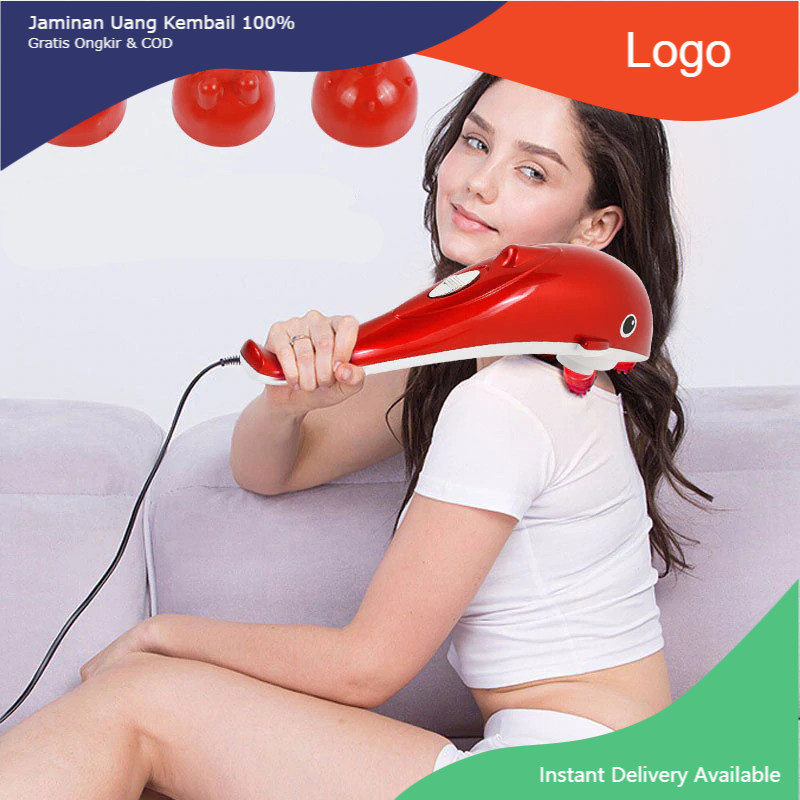 TERLARISS Qingfeng Alat Pijat Elektrik Dolphin Massager Shoulder Vibration USB - HK668 Original 99 E