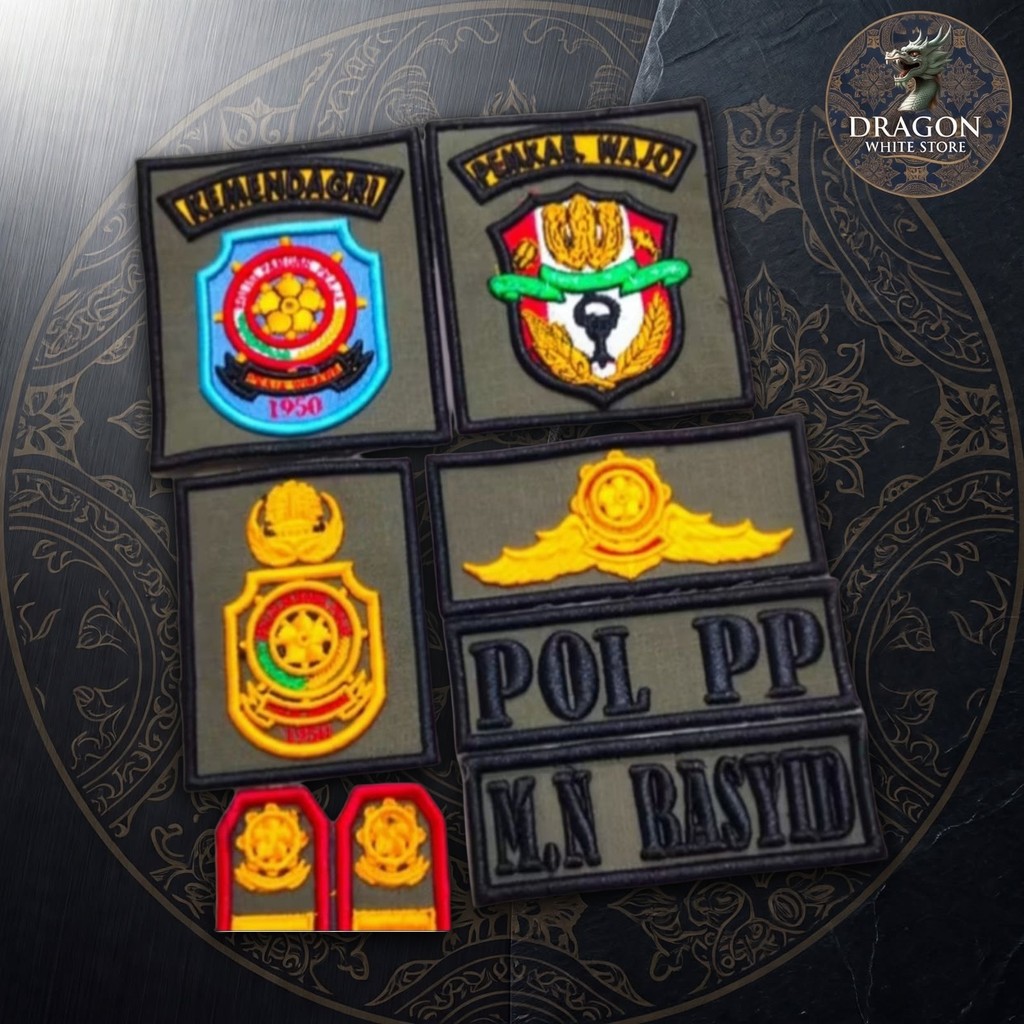 ATRIBUT PDL POL PP BORDIR TIMBUL 3D TERBARU