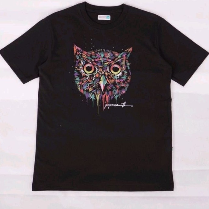 Kaos Pria Desain Grafis PAPERSMOOTH T-SHIRT Owl pain Kualitas Premium Harga Murah