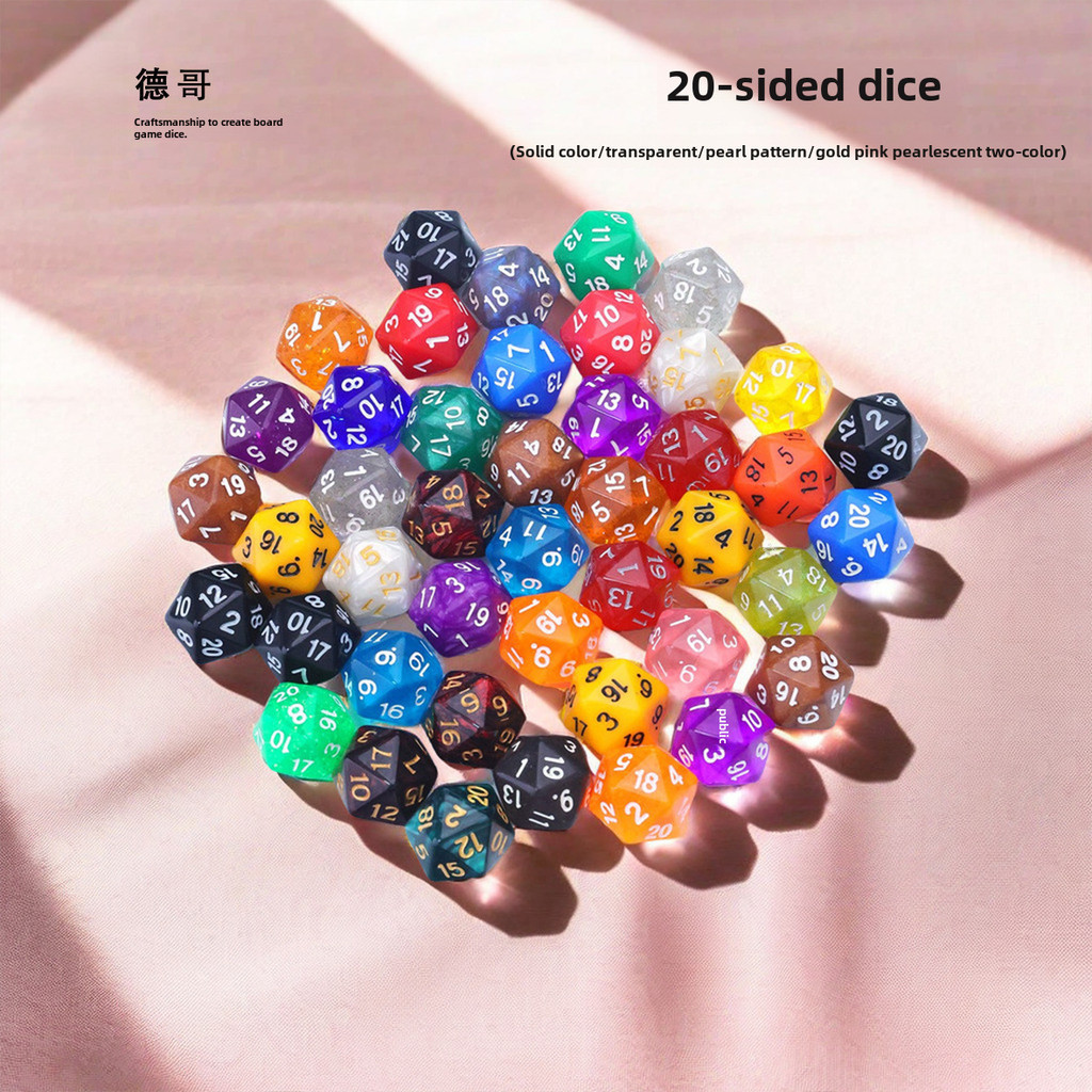 [MRS] Dadu 20 sisi - Dice 10 Side -  Game Board - Monopoli - D&D