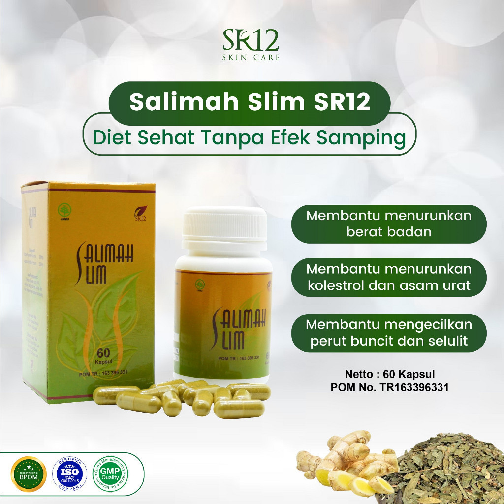 SALIMAH SLIM SR12 OBT DIET HERBAL PENURUN BERAT BADAN - PELANSINK, DIET DAN DETOKS HERBAL ALAMI twel