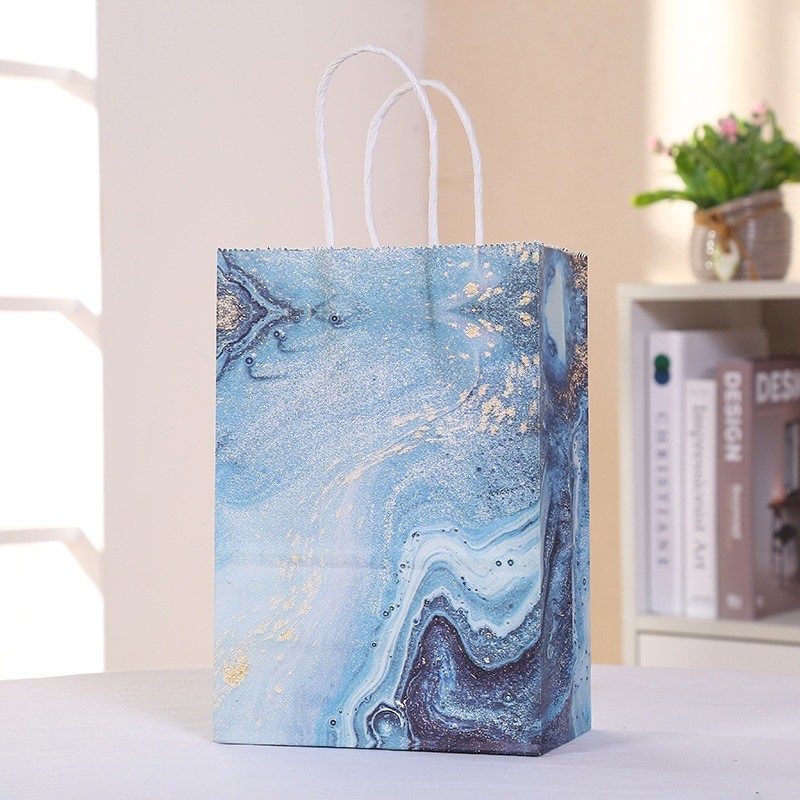

Paperbag Gift Souvenir Motif Marble 21x27x11 cm