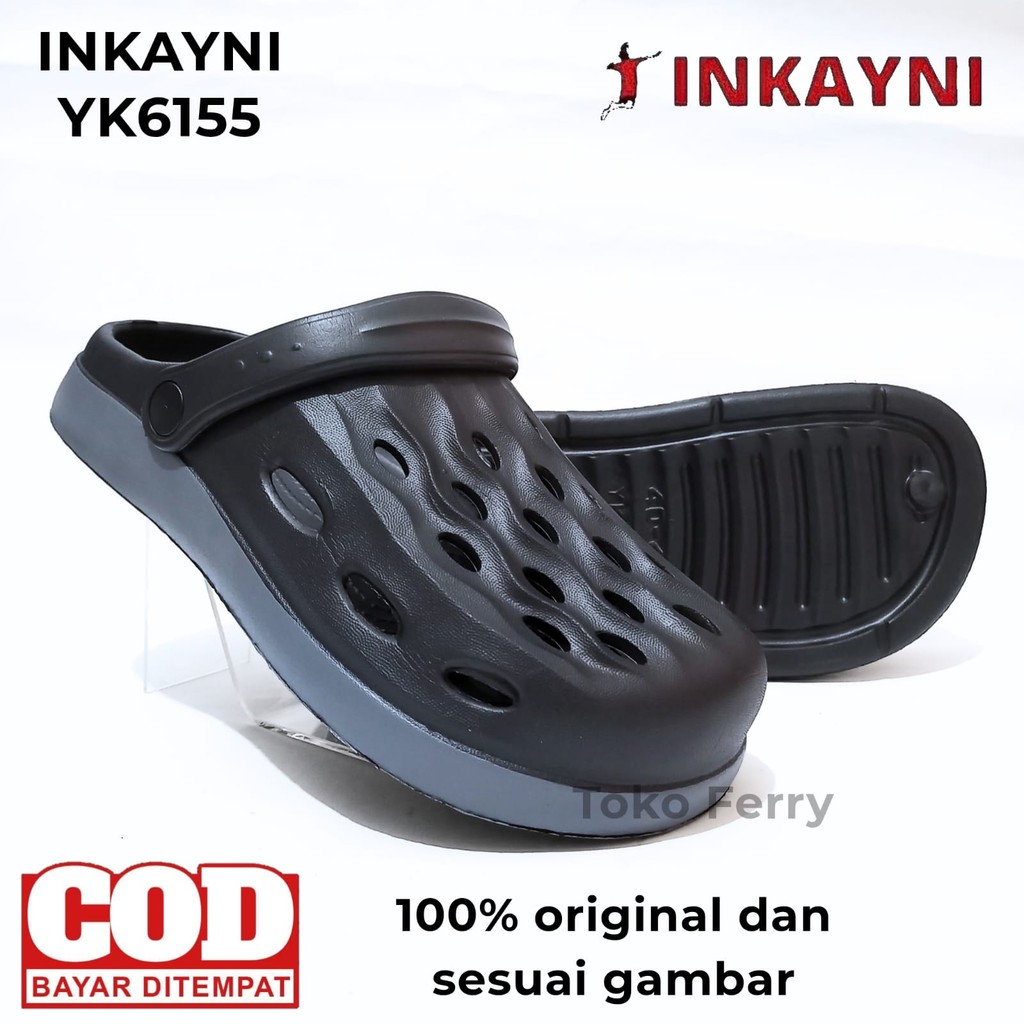 Sandal Pria Karet Baim Jumbo Empuk Inkayni 6155 40-45